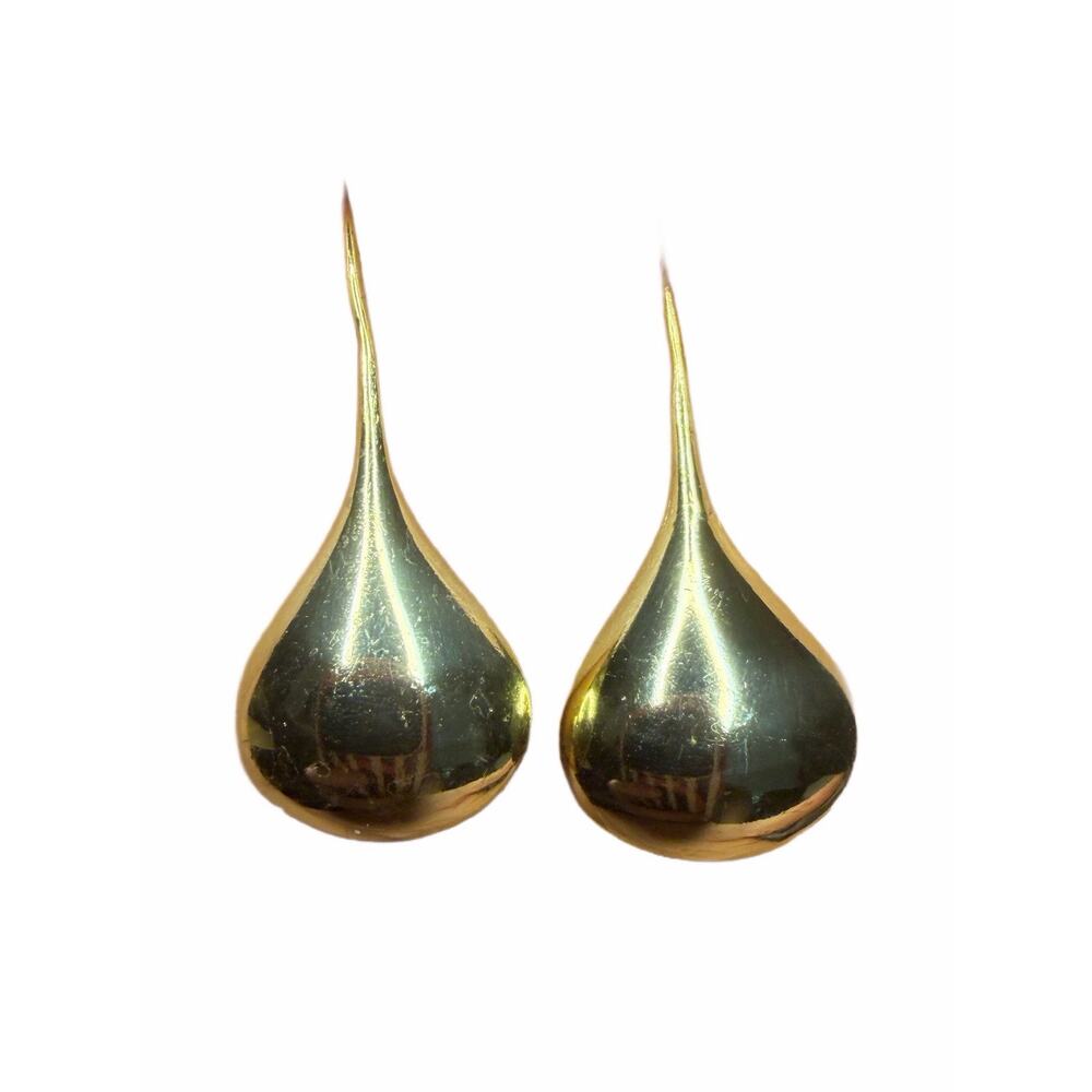 925 Raindrop Wire Earrings FAS Thai Gold Tone